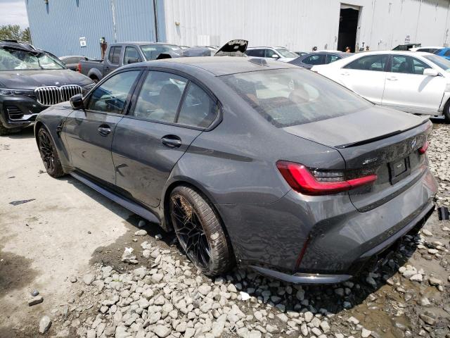 WBS43AY00PFP66622 - 2023 BMW M3 COMPETITION GRAY photo 2