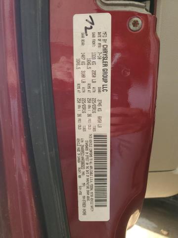 2A4RR5D14AR386923 - 2010 CHRYSLER TOWN & COU TOURING 勃艮第红 照片 13