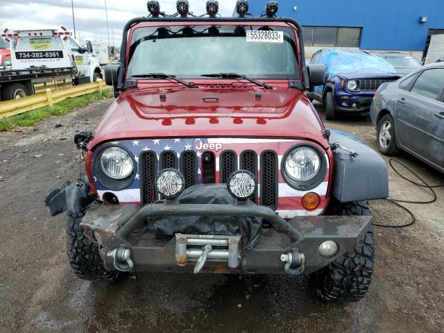 1J4AA2D18BL538330 - 2011 JEEP WRANGLER SPORT RED photo 5