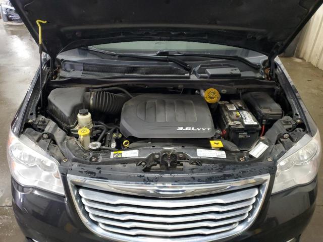 2C4RC1CG4DR757766 - 2013 CHRYSLER TOWN & COU TOURING L BLACK photo 12