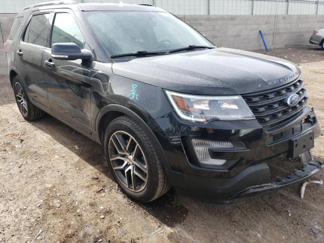 1FM5K8GT9HGD86379 - 2017 FORD EXPLORER SPORT BLACK photo 4