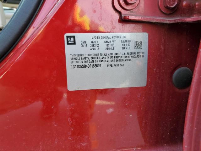 1G11D5SR4DF156619 - 2013 CHEVROLET MALIBU 1LT MAROON photo 13