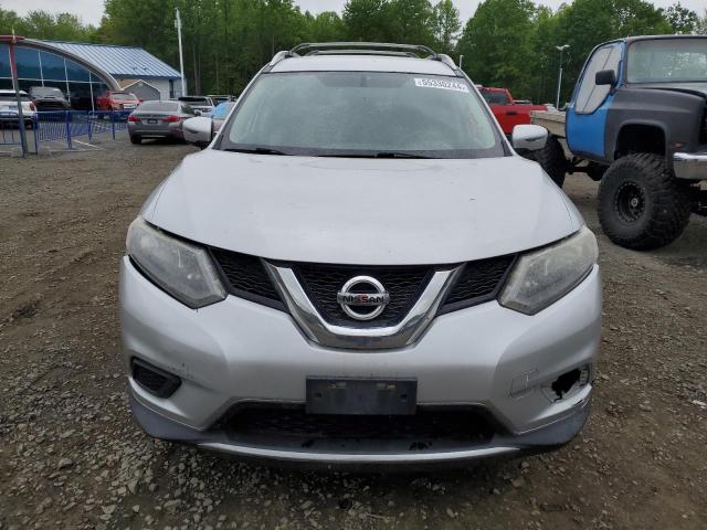 KNMAT2MV6GP649462 - 2016 NISSAN ROGUE S SILVER photo 5