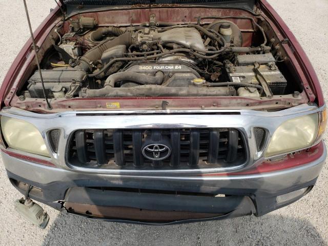 5TESN92N54Z375539 - 2004 TOYOTA TACOMA XTRACAB PRERUNNER 红色 照片 11