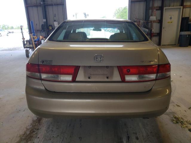 3HGCM56343G706518 - 2003 HONDA ACCORD LX BEIGE photo 6