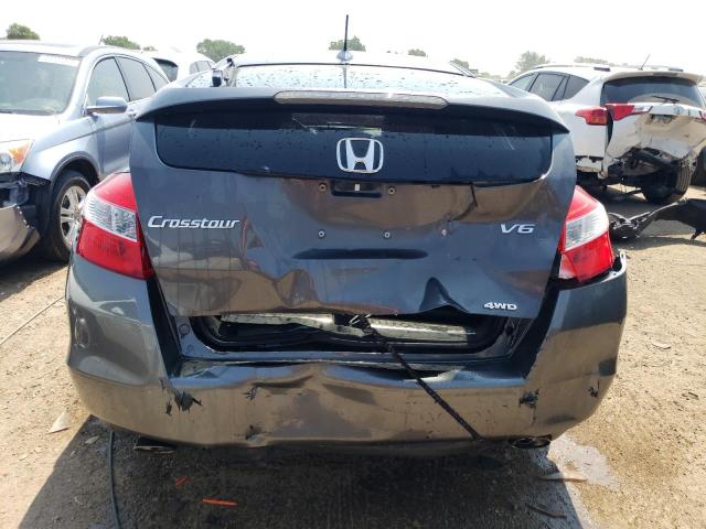 5J6TF2H57CL000081 - 2012 HONDA CROSSTOUR EXL ნაცრისფერი ფოტო 6