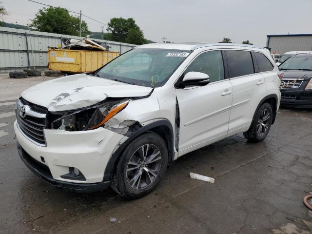 5TDJKRFH0GS321785 - 2016 TOYOTA HIGHLANDER XLE Blanco foto 1