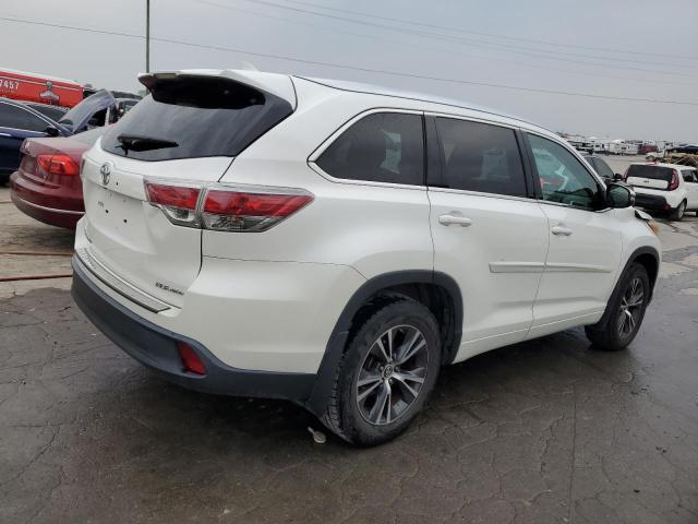5TDJKRFH0GS321785 - 2016 TOYOTA HIGHLANDER XLE Blanco foto 3