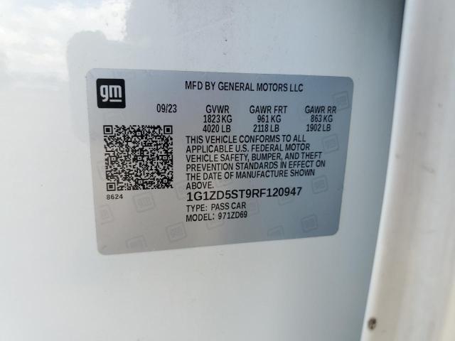 1G1ZD5ST9RF120947 - 2024 CHEVROLET MALIBU LT WHITE photo 12