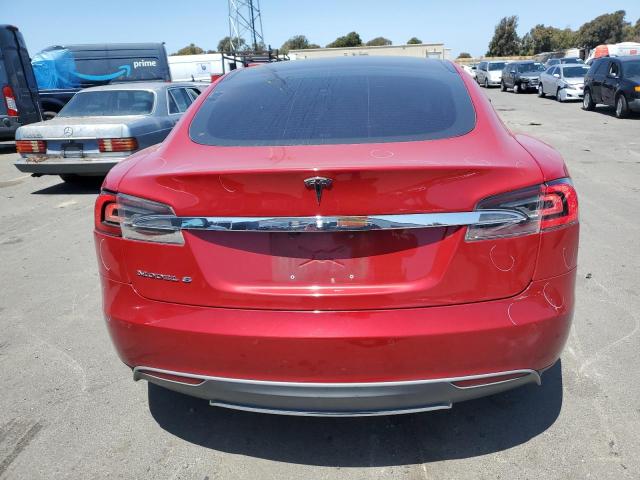 5YJSA1S10EFP33160 - 2014 TESLA MODEL S 红色 照片 6