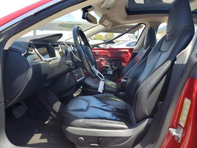 5YJSA1S10EFP33160 - 2014 TESLA MODEL S 红色 照片 7