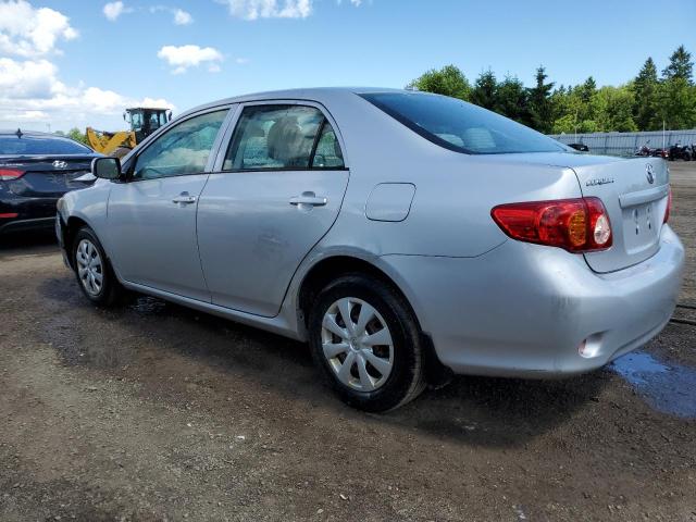 2T1BU40E19C099592 - 2009 TOYOTA COROLLA BASE SILVER photo 2