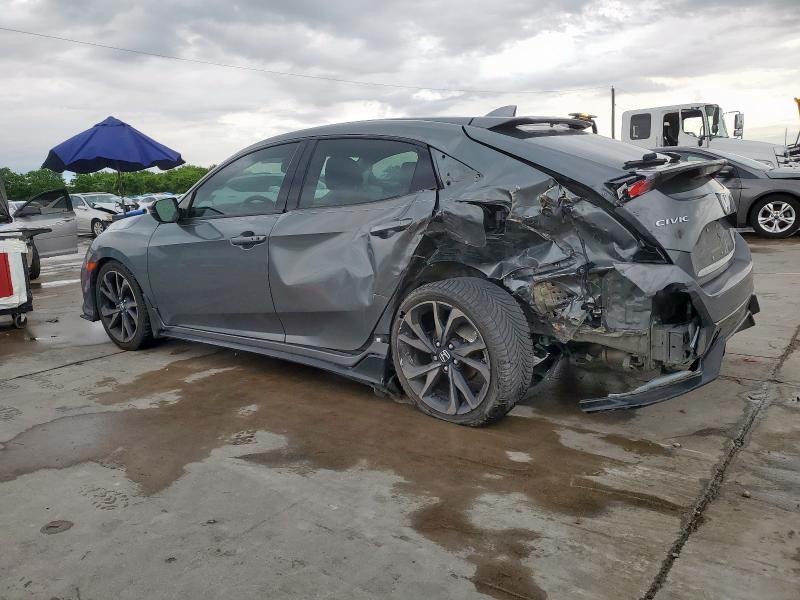 SHHFK7H92KU226124 - 2019 HONDA CIVIC SPORT TOURING GRAY photo 2