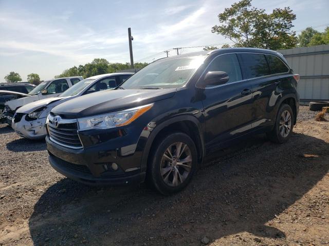 5TDJKRFH2ES023445 - 2014 TOYOTA HIGHLANDER XLE BLACK photo 1