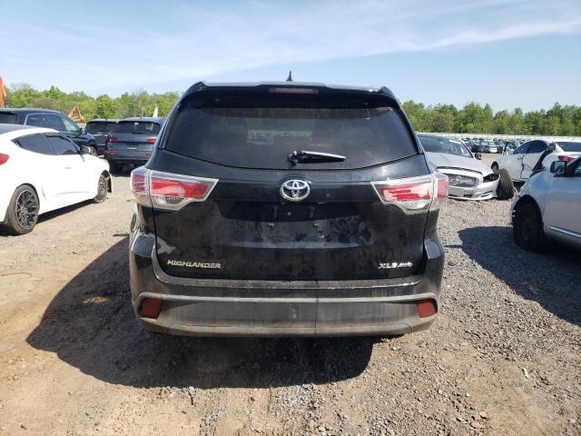 5TDJKRFH2ES023445 - 2014 TOYOTA HIGHLANDER XLE BLACK photo 6