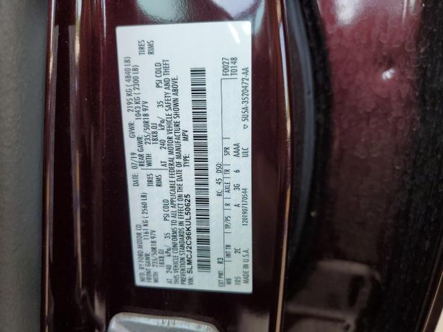 5LMCJ2C96KUL50625 - 2019 LINCOLN MKC SELECT 棕色 照片 13