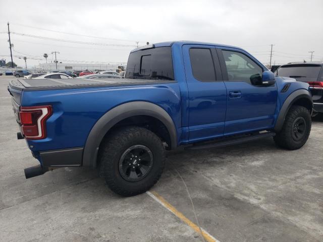 1FTEX1RGXJFD29178 - 2018 FORD F150 RAPTOR BLUE photo 3