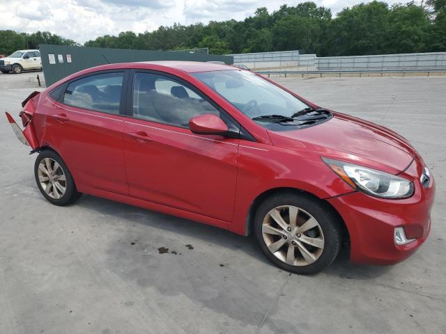 KMHCU4AE6DU277474 - 2013 HYUNDAI ACCENT GLS RED photo 4