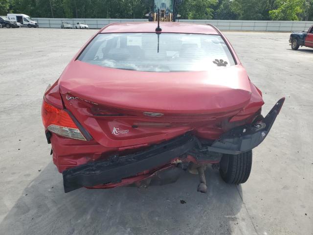 KMHCU4AE6DU277474 - 2013 HYUNDAI ACCENT GLS RED photo 6