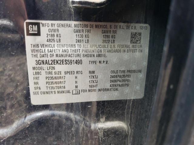 3GNAL2EK2ES591490 - 2014 CHEVROLET CAPTIVA LS 蓝色 照片 12