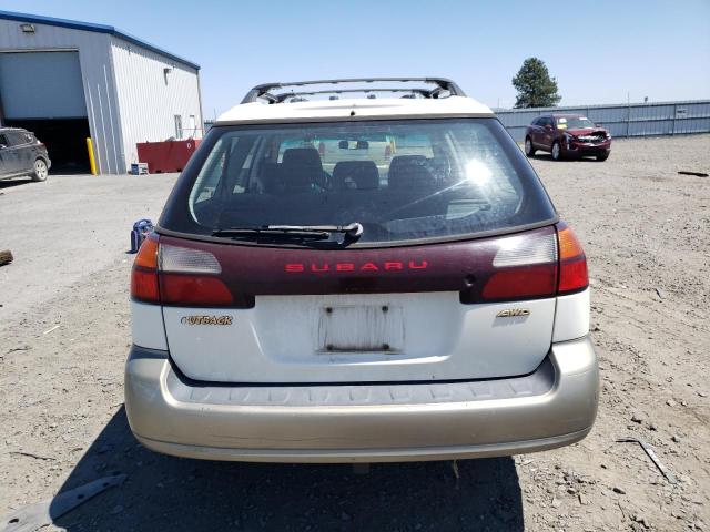 4S3BH6658Y6619428 - 2000 SUBARU LEGACY OUTBACK WHITE photo 6