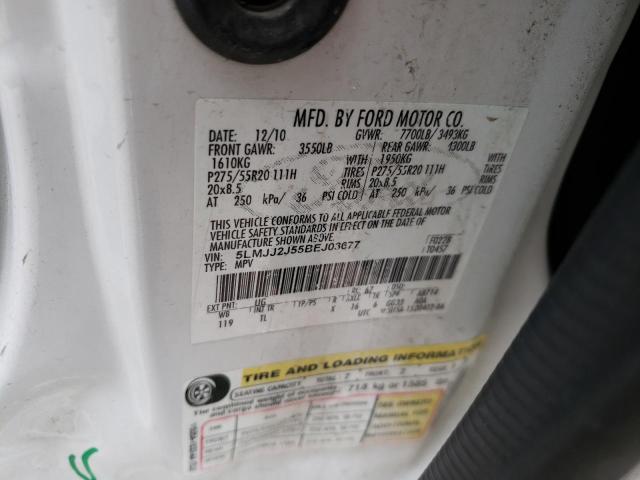 5LMJJ2J55BEJ03677 - 2011 LINCOLN NAVIGATOR 白色 照片 13