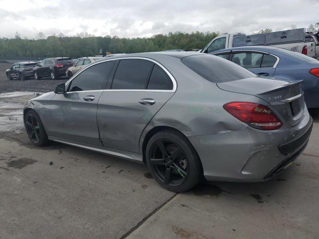 55SWF4KB5GU102211 - 2016 MERCEDES-BENZ C 300 4MATIC GRAY photo 2