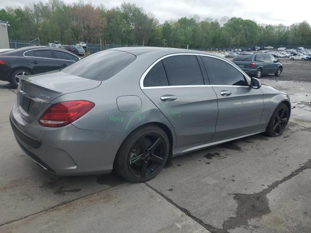 55SWF4KB5GU102211 - 2016 MERCEDES-BENZ C 300 4MATIC GRAY photo 3