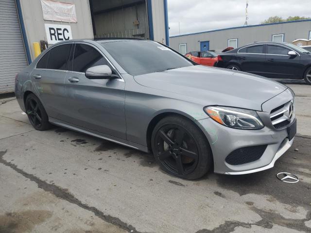 55SWF4KB5GU102211 - 2016 MERCEDES-BENZ C 300 4MATIC GRAY photo 4