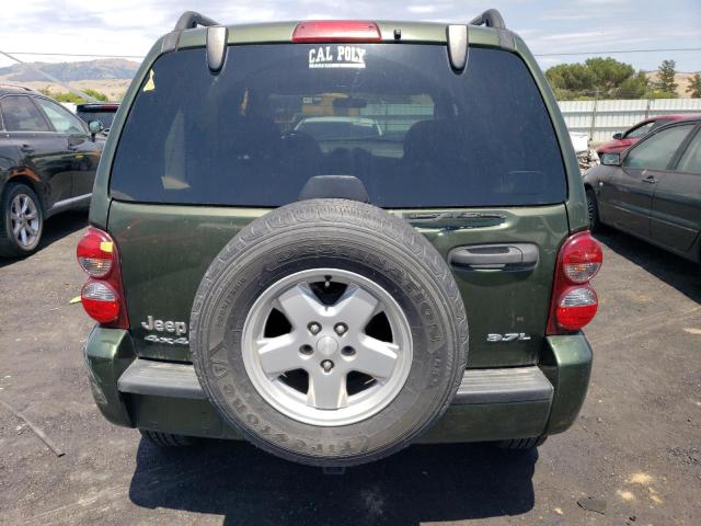 1J4GL48K16W226728 - 2006 JEEP LIBERTY SPORT GREEN photo 6