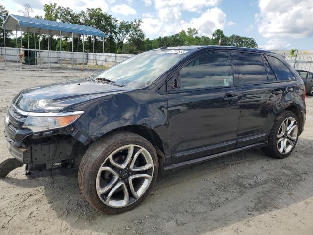 2FMDK3AK2BBA45547 - 2011 FORD EDGE SPORT BLACK photo 1