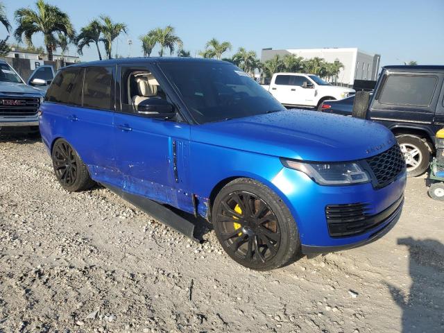 SALGV2SE4LA411395 - 2020 LAND ROVER RANGE ROVE AUTOBIOGRAPHY BLUE photo 4