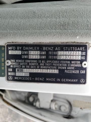 WDBEA26D4HA464213 - 1987 MERCEDES-BENZ 260 E WHITE photo 12