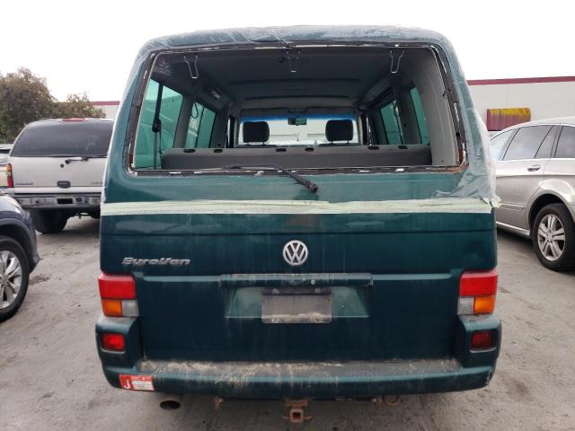 WV2MB47061H150675 - 2001 VOLKSWAGEN EUROVAN MV GREEN photo 6