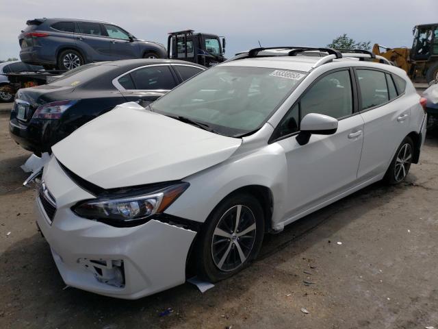 4S3GTAD68K3742044 - 2019 SUBARU IMPREZA PREMIUM WHITE photo 1