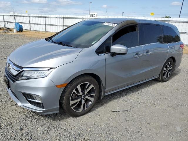 5FNRL6H94JB027760 - 2018 HONDA ODYSSEY ELITE GRAY photo 1