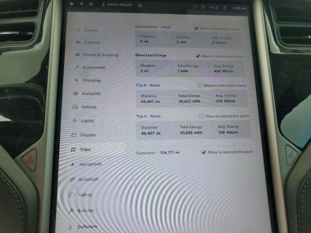 5YJSA1E29JF281854 - 2018 TESLA MODEL S 黑色 照片 9