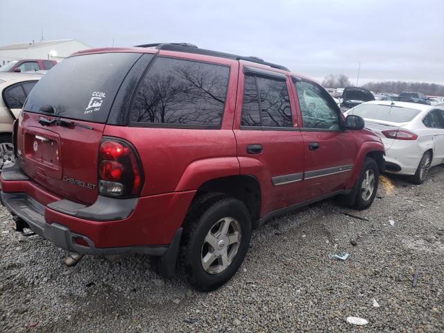 1GNDT13S822380473 - 2002 CHEVROLET TRAILBLAZE RED photo 3