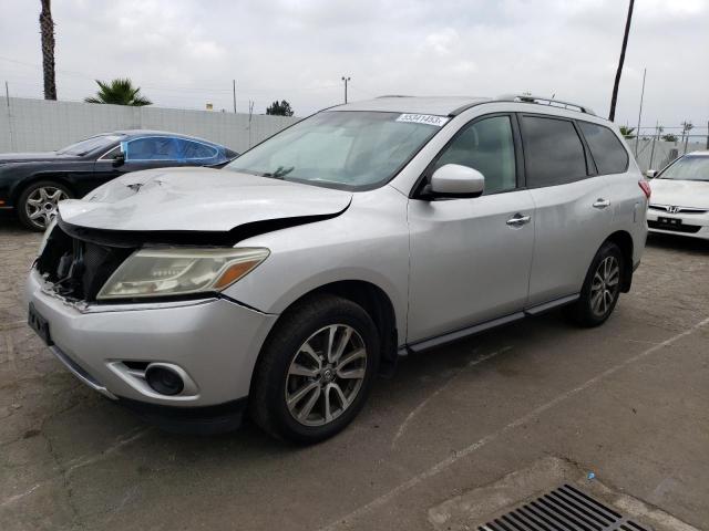 5N1AR2MN8DC622034 - 2013 NISSAN PATHFINDER S SILVER photo 1