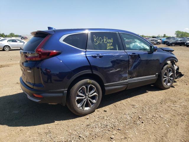 5J6RW2H8XNA008369 - 2022 HONDA CR-V EXL BLUE photo 3