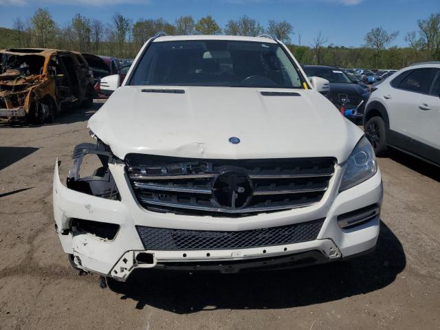 4JGDA5HB1CA001038 - 2012 MERCEDES-BENZ ML 350 4MATIC WHITE photo 5