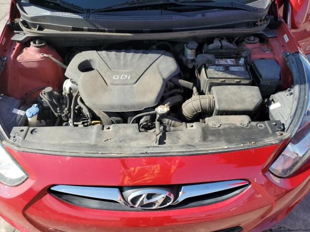 KMHCU5AE3DU075813 - 2013 HYUNDAI ACCENT GLS RED photo 12