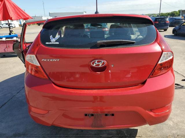 KMHCU5AE3DU075813 - 2013 HYUNDAI ACCENT GLS RED photo 6