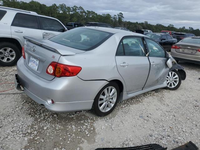 2T1BU4EE0AC440364 - 2010 TOYOTA COROLLA BASE SILVER photo 3