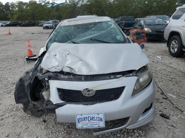 2T1BU4EE0AC440364 - 2010 TOYOTA COROLLA BASE SILVER photo 5