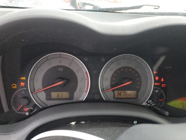 2T1BU4EE0AC440364 - 2010 TOYOTA COROLLA BASE SILVER photo 9