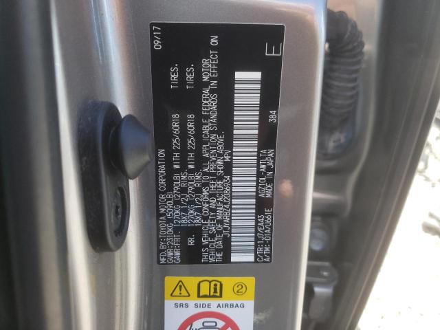 JTJYARBZ4J2086934 - 2018 LEXUS NX 300 BASE ვერცხლისფერი ფოტო 13