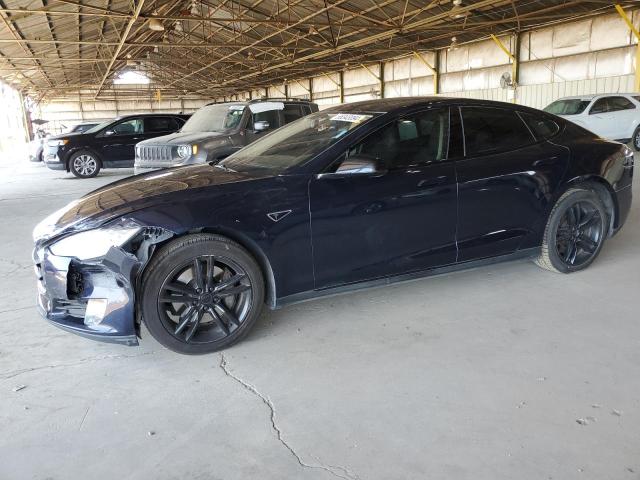 5YJSA1H18EFP34127 - 2014 TESLA MODEL S ლურჯი ფოტო 1