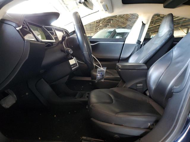 5YJSA1H18EFP34127 - 2014 TESLA MODEL S ლურჯი ფოტო 7