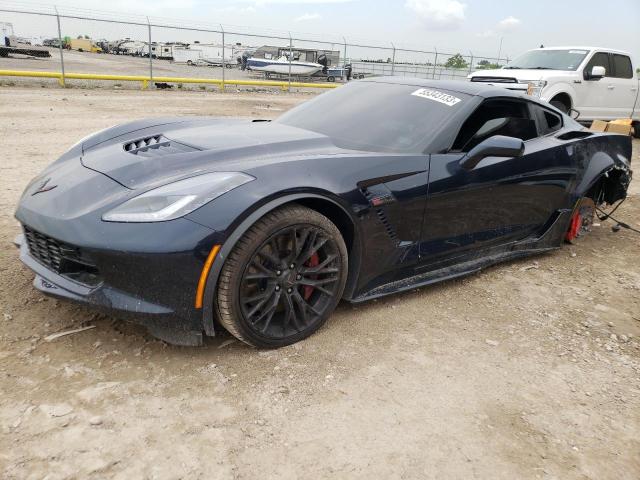 1G1YU2D65G5606983 - 2016 CHEVROLET CORVETTE Z06 3LZ BLUE photo 1